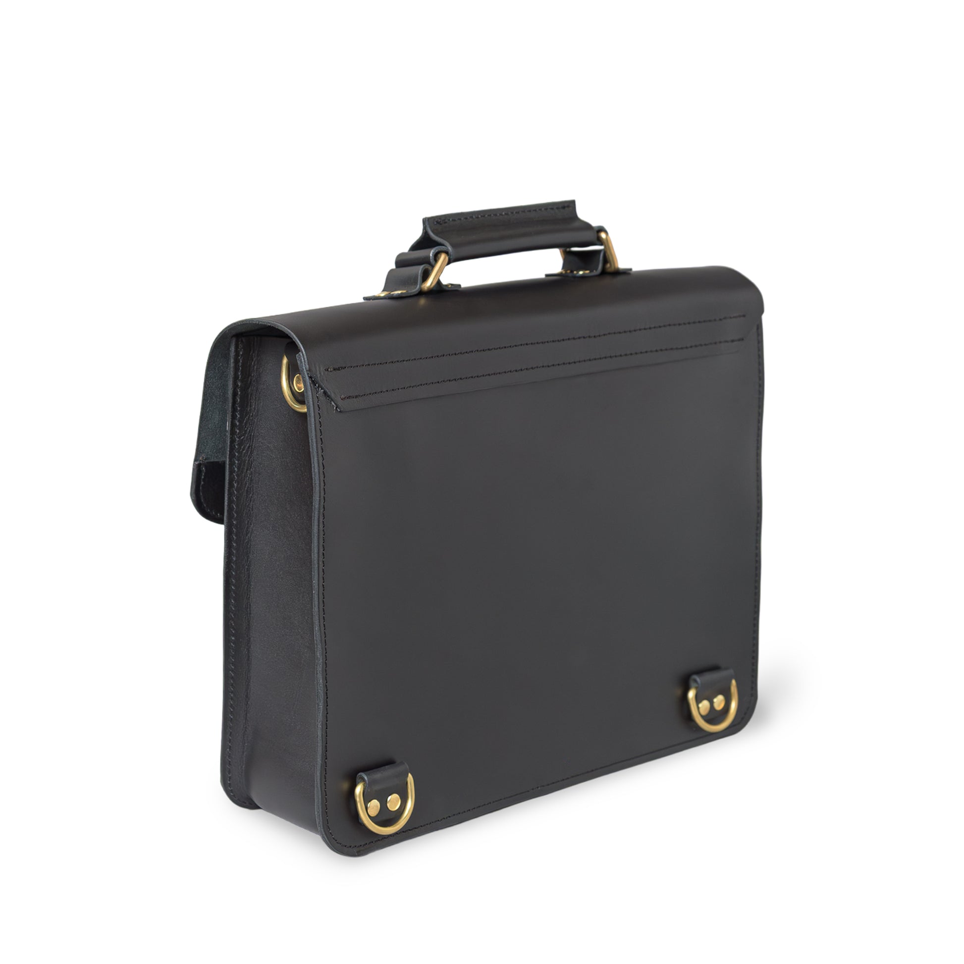 Roavan（ローバン） Gossipy Bunny（ゴシッピーバニー） HEX CODE（ヘックスコード） 本革サッチェルバッグ。クラシックな英国風デザインに、デジタル時代を象徴するモダンな感性を融合。ブラックレザーと真鍮パーツが輝く、通勤・通学・日常使いに適した日本製レザーバッグ。